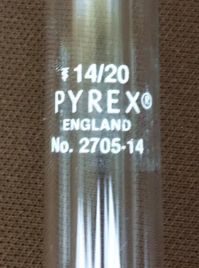 Corning PYREX 2705-14 West Condenser, 190mm, 14/20 Standard Taper Joints