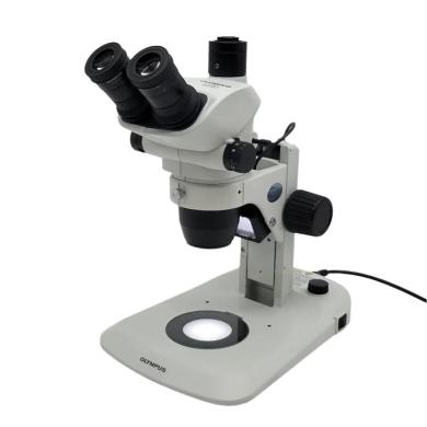 Olympus Stereo Microscope SZ61 with Transmitted & Reflected LED Light Stand-cover