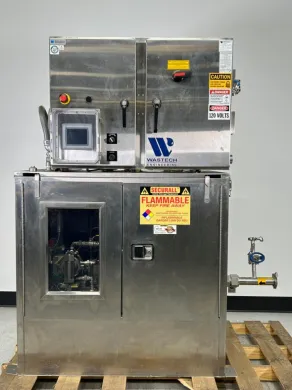 Wastech Engineering Solvent Dispense System with Touchscreen Control and Safety Features