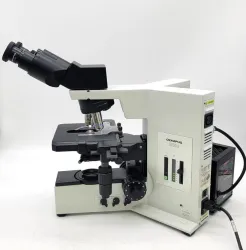 Olympus BX50 Compound Microscope with Fixed Binocular Head and 4x, 10x, 40x Objectives, 2 of 8