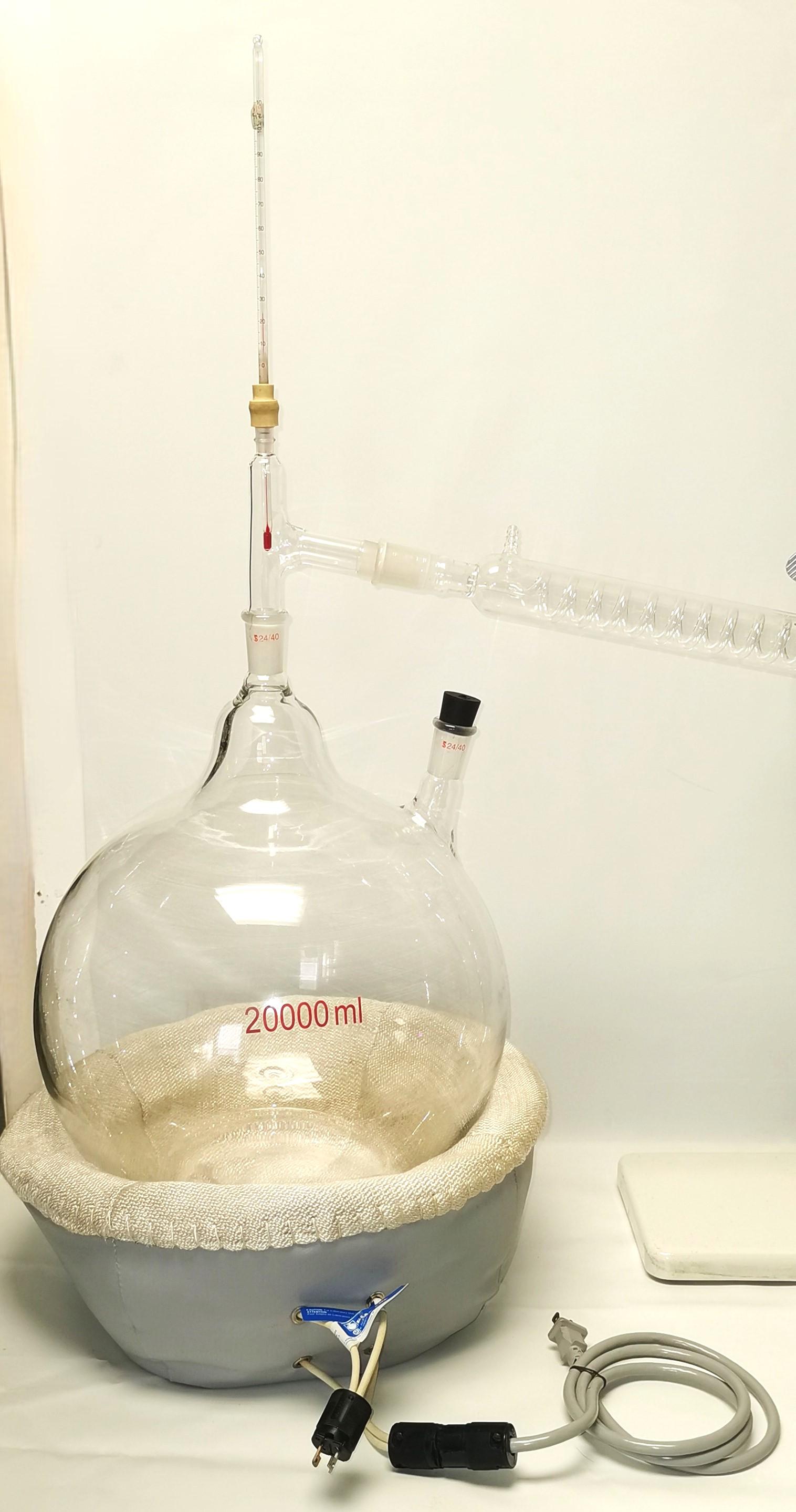 Short Path Distillation Apparatus Kit with 20L Boiling Flask and Accessories