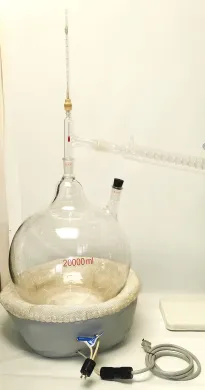 Short Path Distillation Apparatus Kit with 20L Boiling Flask and Accessories
