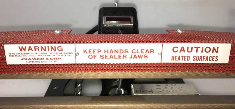 Clamco 254B Bench-Mounted Constant Heat Sealer-cover