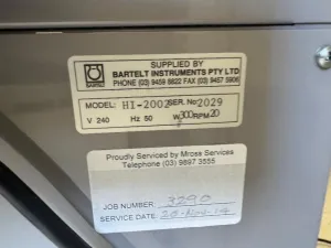 Bartelt Xtron HI-2002 Hybridization Oven with Rotating Platform for Molecular Biology, 2 of 2