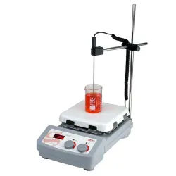 Globe Scientific GHS-550HSP Hotplate Magnetic Stirrer with PID Temperature Control and LCD Display, 7 of 9