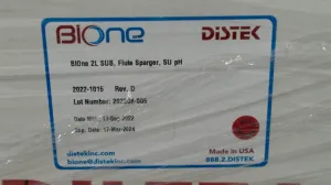Distek BIOne 2L Single Use Bioreactor Vessel with Flute Sparger and pH Sensor, 4 of 4