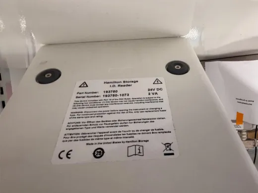 Hamilton I.D Reader Benchtop Sample Identification Instrument