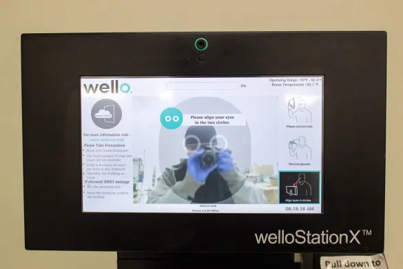 WelloStationX FDA-cleared Non-Contact Clinical Thermometer Temperature Screening Kiosk