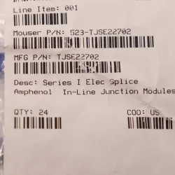 Amphenol TJSE22702 22ga 4-Contact PCD In-Line Electronic Junction Module, 5 of 5