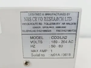 NBS Cryo Research CO2/LN2 CO2 Back-Up System, 5 of 8