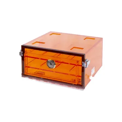 AMBER Acrylic Desiccator Cabinet for Moisture and Dust Protection