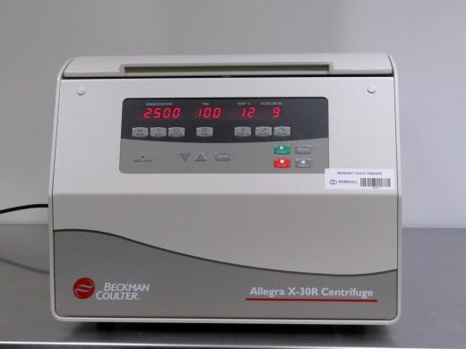 Beckman Coulter Allegra X-30R Refrigerated Benchtop Centrifuge with Fixed Angle Rotor-cover