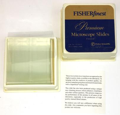 Fisherbrand 12-544-2 Premium Frosted Microscope Slides 75x25x1 mm-cover
