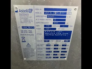 Astell AMA270BT65 135L Top Loading Laboratory Autoclave with Touchscreen Control, 13 of 14
