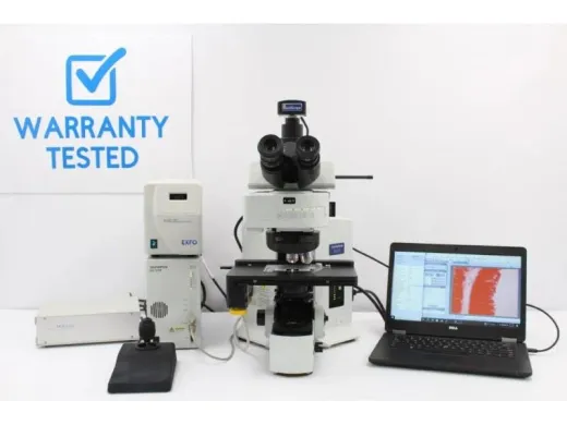 Olympus BX61 Upright Motorized Fluorescence Microscope with Metal Halide Illumination and Motorized XY Stage