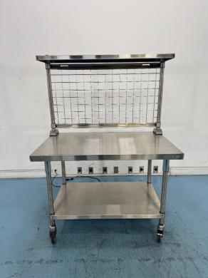 Metro Stainless Steel Portable Laboratory Workstation Table with Casters-cover