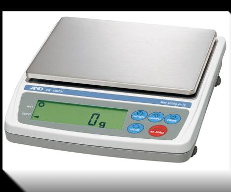 A&D EK-6000i Precision Balance with 6,000g Capacity and 1g Readability-cover