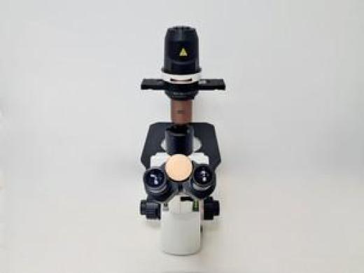 Motic AE21 Series Trinocular Inverted Microscope w/ 3x Objectives Lab-cover