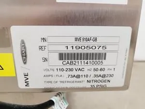 Chart MVE 500 Series MVE510AF-GB Liquid Nitrogen Tank Dewar, 9 of 20