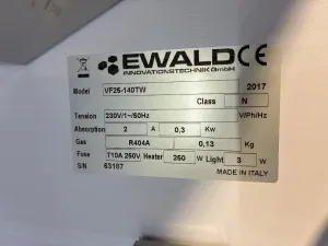 Ewald VF25-140TW Medical Freezer for Precise Laboratory Temperature Control, 3 of 4