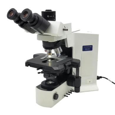 Olympus BX51 Compound Trinocular Microscope with LED Illumination and 100x Objective-cover