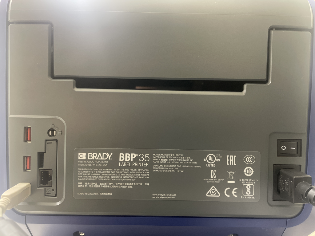 Brady BBP35 Industrial Label Printer with Computer and Pre-installed Software