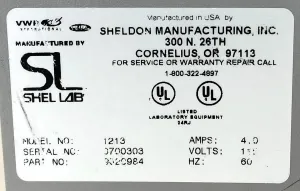 VWR (Shel-Lab) 1213 Analog Water Bath, 18.5 L Capacity, 9 of 9