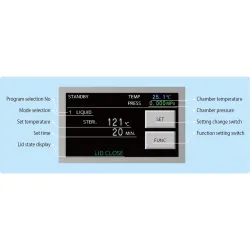 Hirayama HICLAVE HV-50II Floor-Standing Touchscreen Autoclave, 50L, 120V, 6 of 6