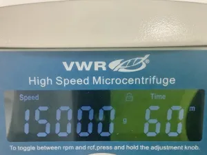 VWR C1603 High Speed Benchtop Centrifuge with Fixed-Angle Rotor, 7 of 11