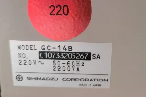 Shimadzu GC-14B Gas Chromatograph, 6 of 7