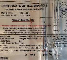 Cannon-Fenske CFRC-250 Certified Routine Viscometer Tube - Size 250, 13 of 19