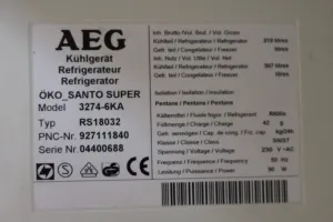 AEG Öko_Santo Super Electronic Laboratory Refrigerator, 3 of 3
