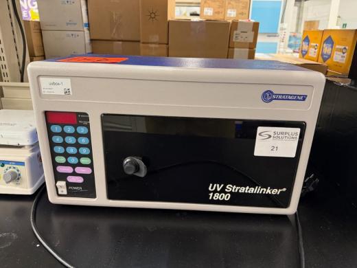 Stratagene UV Stratalinker 1800 Ultraviolet Crosslinker for Molecular Biology-cover