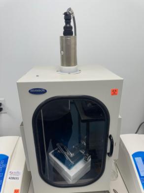 Branson 250 Ultrasonic Homogenizer with Enclosed Chamber and Integrated Probe Assembly-cover