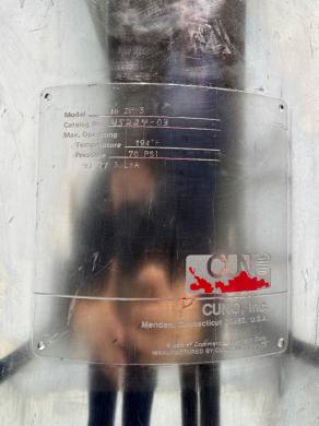 Cuno Reactor Vessel Model 16 zp 3 Stainless Steel Pressure Vessel-cover