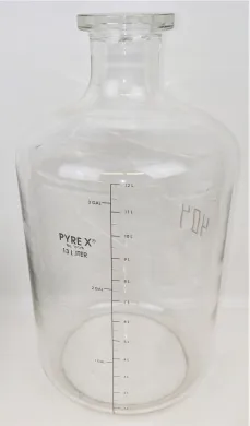 Corning PYREX 1596-13L Borosilicate Glass Solution Carboy Bottle, 13.25L Capacity