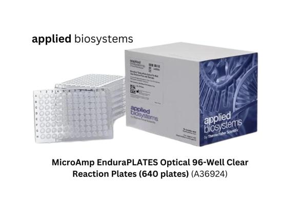 640 x Applied MicroAmp EnduraPLATES Optical 96-Well Clear Reaction Plates-cover