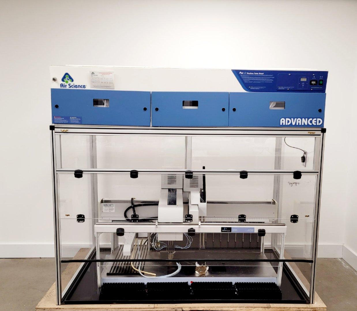 Perkin Elmer Janus Workstation with Purair P40 Fume Hood