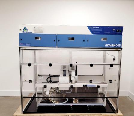 Perkin Elmer Janus Workstation with Purair P40 Fume Hood-cover