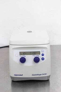 Eppendorf Centrifuge 5418 Microcentrifuge 14000 RPM Rotor Incl. VG Cond.-cover
