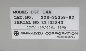 Shimadzu DGU-14A Four-Channel Inline Solvent Degasser for HPLC Systems, 5 of 6