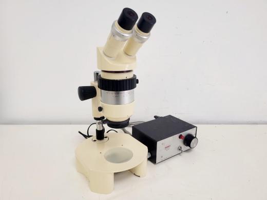 Wild Heerbrugg M7A Stereo Microscope W/ PSU Lab-cover
