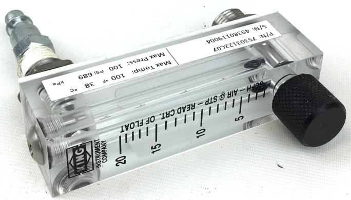 King Instrument 7530 Series 75mm Rotameter with Stainless Steel Components-cover