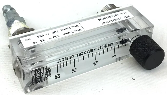 King Instrument 7530 Series 75mm Rotameter with Stainless Steel Components