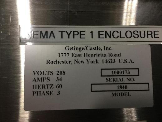 Getinge Castle Model 1840 Laboratory Parts Washer for Surgical Instruments-cover