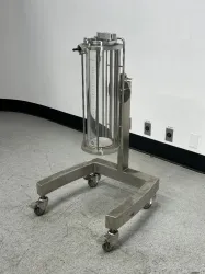GE Axichrom 140/300 Preparative Chromatography Column with Mobile Stainless Steel Stand, 5 of 8