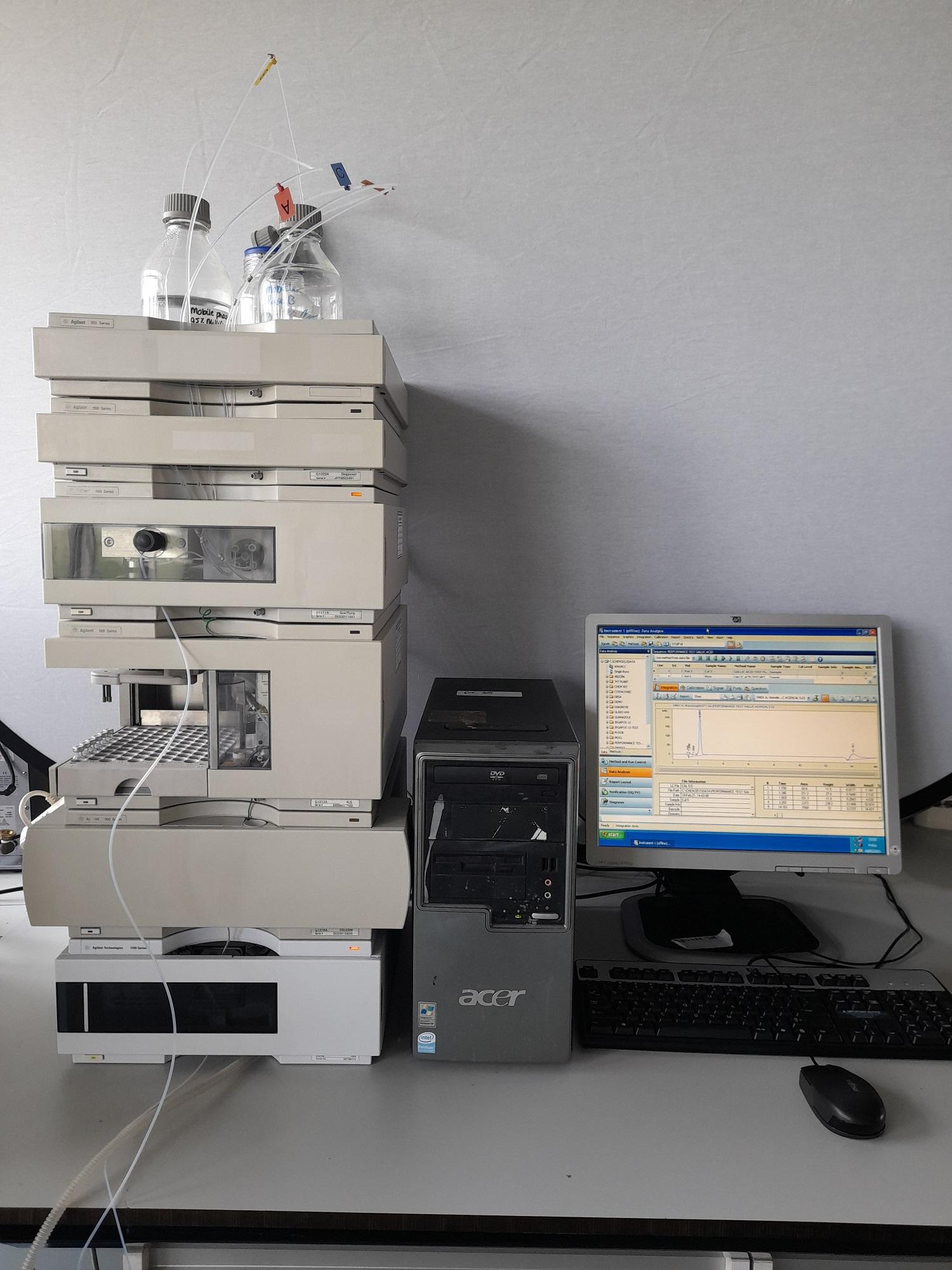 Autosamples Agilent 1100 Series HPLC System with Autosampler, Column Oven, Detector ...